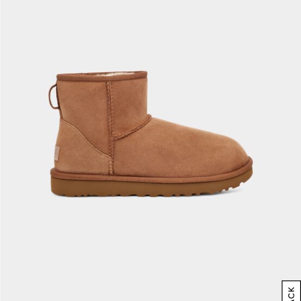 Size 6 chestnut mini uggs. Too small for my foot, I’m usually 6.5-7 never worn
